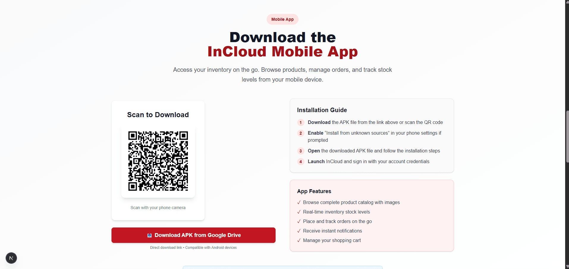 InCloud System screenshot 3